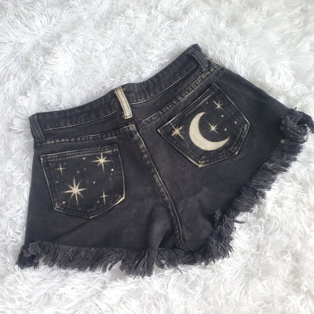 DIY'ed Witchy High Waist Cheeky Shorts
